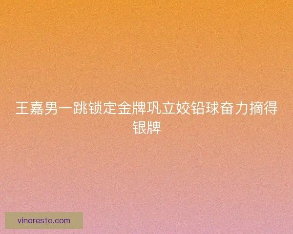 王嘉男一跳锁定金牌巩立姣铅球奋力摘得银牌 王嘉男一跳锁定金牌巩立姣铅球奋力摘得银牌